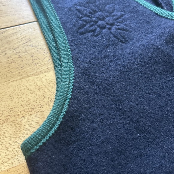 Sigi Scheiber Navy Blue Wool Snowflake Sweats Vest Women's Sz 38/10 Austria‎ - Picture 11 of 15